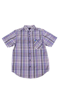 Alphanumeric Vladivostok Plaid Short-sleeve