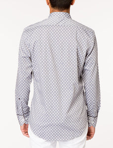 TYPHO Printed Long Sleeve Woven Shirt